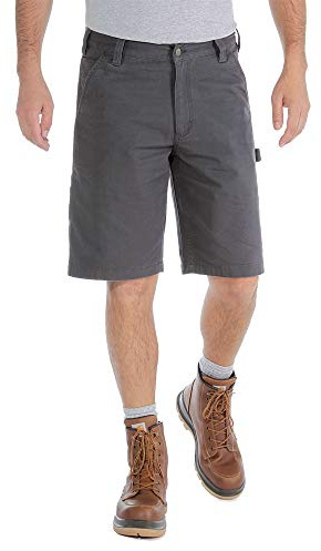 Carhartt Herren Rugged Flex® Relaxed Fit Arbeitsshorts aus Canvas, Shadow, W32