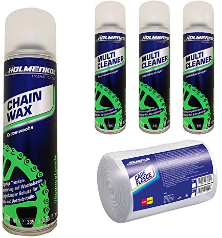 Holmenkol ChainWax Spray Kettenpflege PRO Set Kettenwachs Trockenschmierung