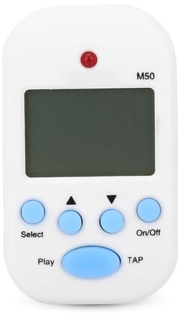 Tragbares Mini Metronom Multifunktionales digitales Beat Tempo , geeignet f¡§1r Piano Violin Guitar Drum(Wei?) , Regler
