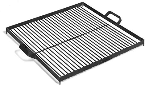 Grillrost aus Rohstahl 44x44 cm für Feuerschale Ø 60 cm Rost für Feuerkörbe Grillgitter Grillen CookKing