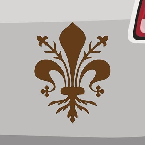 Florentiner Lilie Aufkleber -6 Größen 21 Farben- Heraldik Wappen Florenz Italien