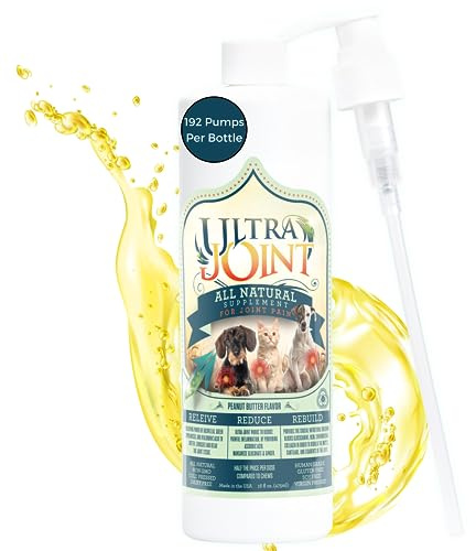 Ultra Joint - Liquid Joint Support Supplement for Dogs with Glucosamine & Chondroitin - Pain Relief from Arthritis & Inflammation (16 oz)