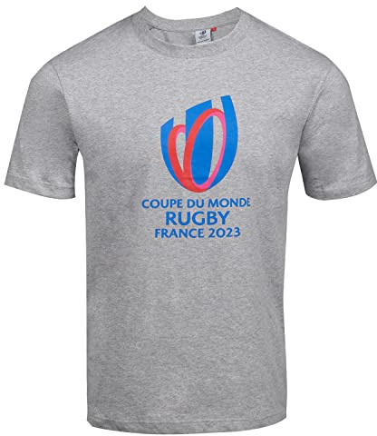 Rugby World Cup T-Shirt RWC – Offizielle Kollektion Rugby-Weltmeisterschaft 2023, grau, XL