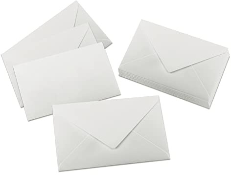 Sigel Briefumschläge C6 weiß gummiert 24 Stück | DU701, Aus nachhaltigem Papier für umweltbewussten Versand