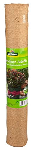 Dehner Winterschutz, Jutefilz, ca. 150 x 50 cm, ca. 250 g pro qm, Naturmaterial, braun