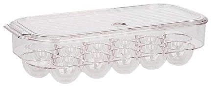 Rfeeuubft Egg Storage Box Large Capacity Egg Container Basket Tight Lock Space Saving Kitchen Organiser Tool House Supplier Transparent