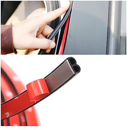 CGEAMDY 16m Rubber Edge Trim, B-Shaped Car Weather Striping, Auto Door Rubber Seal Strip Trim Seal, Automotive Weather Stripping Edge Guard for Cars, Boats, RVs, Trucks, and Home Applications