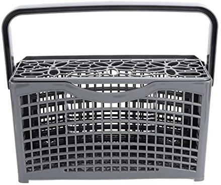 Kuuleyn Dishwasher Basket, Dishwasher Utensil Basket, Dishwasher Caddy, Dishwasher Silverware Basket Utensil Cutlery Holder Knives Forks Storage Rack 23.1x13.1x13.4cm