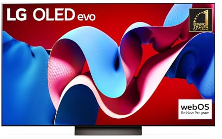 LG OLED evo 65'', Serie C4 2024, OLED65C46LA, Smart TV 4K, Processore α9 Gen7, Brightness Booster, 40W, Dolby Vision, 4 HDMI 2.1 4K@144Hz, GSync, VRR, Alexa, ThinQ AI, webOS 24