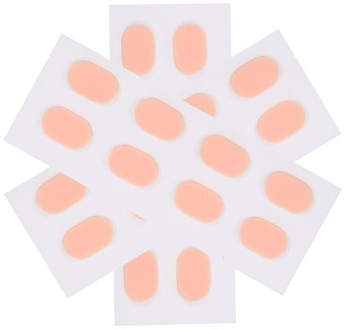 minkissy Nasenpads Für Brillen 12er-pack Selbstklebende Schaumstoffpads Für Brillen Und Sonnenbrillen Angenehmer Hautton Elliptisch 1 0 Mm