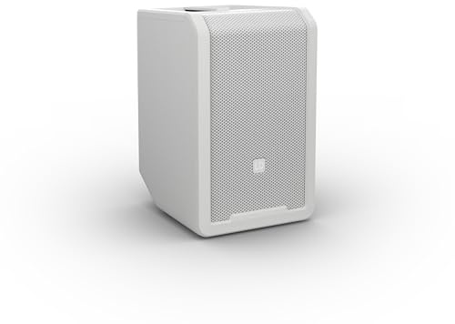 ANNY 8 Tragbarer Bluetooth PA-Lautsprecher mit Akku und Mixer, Pure White