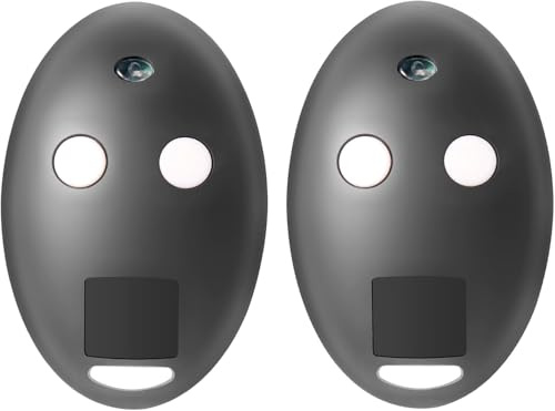 2PCS Télécommande de Portail, Télécommande Portail 433 MHz Rolling Code Compatible BFT MITTO2- Mitto2 M, MITTO2A/4A, KLEIO B, TRC1/2/3, 2 canaux pour Portail Automatique et Garage