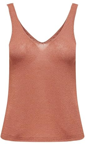 JDY - Camiseta de tirantes para mujer, color naranja, naranja, S