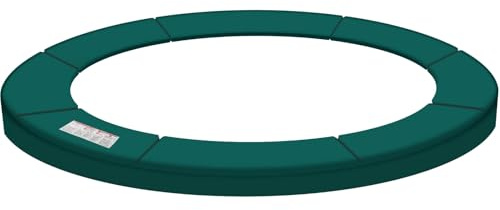 Baunsal® Trampolin Randabdeckung Ø 270 cm mit 38 cm breite in grün und 20 mm dick Federabdeckung Randschutz Schutzrand Umrandung Abdeckung Rand Polster Trampolin Ersatzteile Trampolin Outdoor