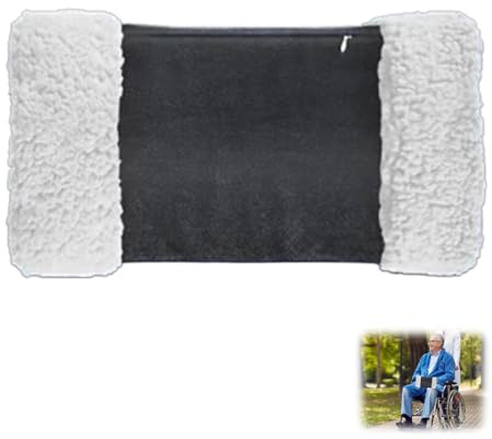 WRQIOO Handmuff Senioren, Muff Handwärmer, Handmuff Elektrisch, Wiederaufladbarer Muff mit USB-Schnittstelle, Bequem und Tragbar für Rollstuhlfahrer und Kälteempfindlicher