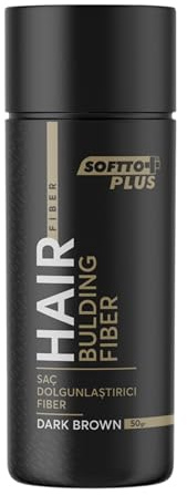 Softto+Plus Streuhaare – 27,5g Haarfasern für sofort dichter wirkendes Haar | Kaschiert lichte Stellen & verleiht natürliches Volumen (Braun)