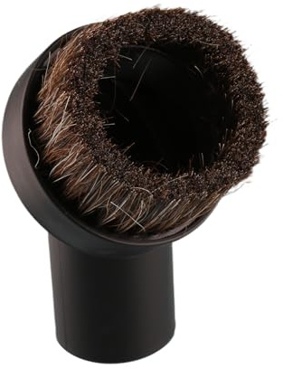 Tabanzhe 2 Pcs Vacuum Brush 32mm (1.25 Inch) Round Horse Hair Dusting Brush Attachment,Universal Replacement Vacuum Cleaner Accessory Compatible with 1.25 Inch Vacuum Hose