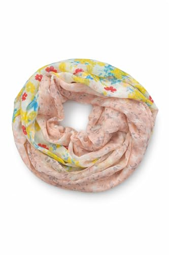 Generisch Damen Loop Schal mit Blumenmuster – Leichter Schlauchschal, Weicher Sommer Rundschal für Frühling & Herbst
