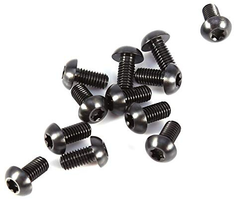 Tbest Schrauben M5X10, Fahrradbremsbolzen 12 Teile M5X10 mm Alloy Button Head T25 Torx Bolzen Schraubenkopf Bremsbolzen Schrauben Fahrrad Befestiger (M5X10