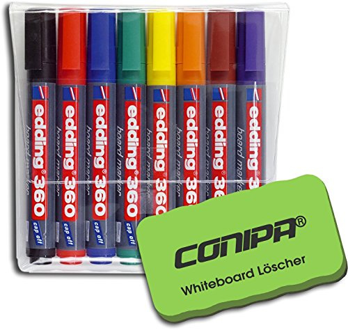 edding Boardmarker Whiteboardmarker (mit Löscher grün)