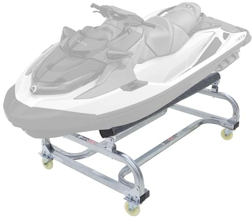 Black Widow Personal Watercraft Dolly for Storing Jet Skis, Jon Boats and Inflatables for Garage or Showroom with 1,000 lb. Weight Capacity