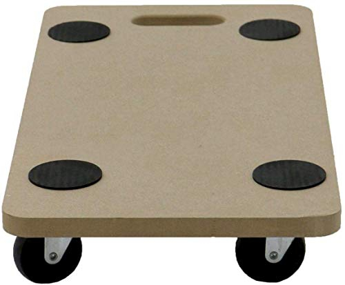 Unibos Heavy Duty Anti Slip Hand Dolly Trolley Cart Furniture Moving Wooden Platform Mover Swivel Castors Perfect For Home, Workplace Or Professional Removals Use (200KG Loading Capacity Dolly)