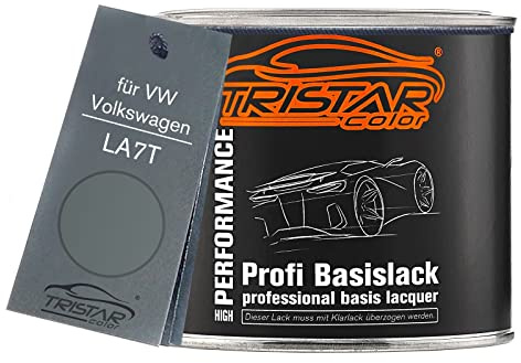 TRISTARcolor Autolack Dose für VW/Volkswagen LA7T United Grey Metal. 0,5L | United Grey Metallic, Basislack, Literware, spritzfertig
