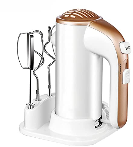 Batidor eléctrico de mano, Mini batidor eléctrico doméstico, 5 velocidades, 2 ganchos para amasar, 2 batidoras, batidora de cocina, panadero de mano