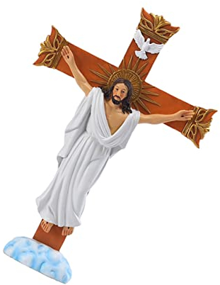 Operitacx Kreuz Anhänger Aus Kunstharz Kreuzförmiger Schmuck Christlicher Kreuzanhänger Religiöser Kreuzschmuck Für Verschiedene Orte