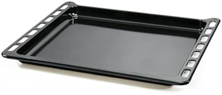 FIGEVIDA Teglia da Forno Smaltata Vassoio d'Appoggio, Rettangolare, Smaltata, 37x44,5x3 cm Compatibile per CANDY 42807319