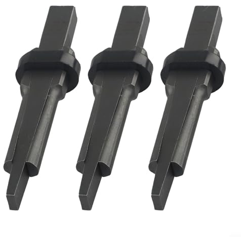 CWOQOCW Separador de piedra de roca de hormigón, cuñas de metal de 23 mm para dividir piedra dura, granito, mármol, paquete de 3