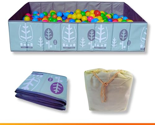 RUGUIES- Piscina di palline per bambini- Piscina di palloni per bambini- Piscina di pieghevole e portatile- Cubo giocattolo per interni ed esterni- (palline non incluse).