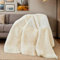 LiveGo Coperta in Finta Pelliccia Morbida e Calda, Reversibile, Super Soffice e Pelosa, Coperta Elegante per Divano e Letto, Ideale per Camera da Letto e Salotto