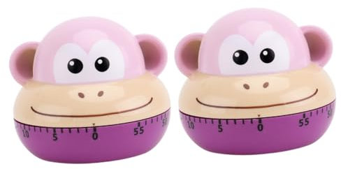 Amosfun 2pcs Simple Kitchen Timer for Boys and Girls Digital Visual Countdown Timer Lcd Cooking for Autism Special Needs