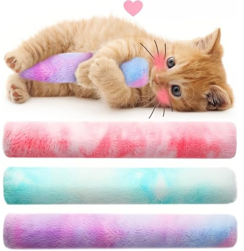 WUMZIRA 3 Stück Katzenspielzeug katzenminze kissen Katzenminze-Spielzeug Katzenkissen, weiches und langlebiges interaktives Katzen-Kicker-Spielzeug für Indoor