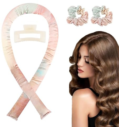 Set di bigodini senza calore antiscivolo per capelli lunghi e medi – Boccoli morbidi e naturali durante la notte, facili da usare e delicati sui capelli
