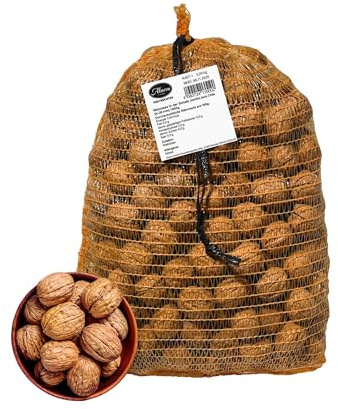 Alucra Walnüsse in der Schale 3 kg - Walnusskerne 32-34 mm aus Chile - Frische Walnüsse für gesunde Snacks & Gourmet-Küche - Perfekt für Nussknacker - Großpackung Nüsse