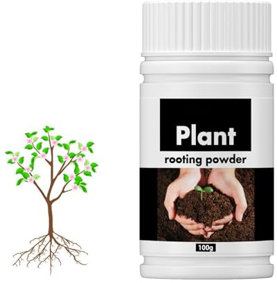 Hormone de Bouturage,Poudre D'enracinement,Poudre d'enracinement pour Boutures,Poudre d'enracinement Succulente,pour Les Racines des Plantes D'intérieur Greffes Accélère (Bouteille Noir-100g)