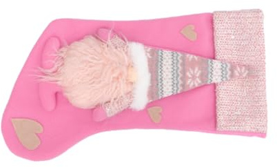 ABOOFAN Strumpfanhänger Weihnachtsdeko Strümpfe Dekor Anhänger Für Weihnachtsbaum Schmuck Muster Strümpfe Ohne Gesichtspuppe