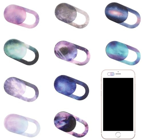 Classicseali 10 Stück Webcam Abdeckung, Laptop Kamera Abdeckung, Webcam Cover, Laptop Camera Cover, Kameraschutz für PC,Smartphone,Tablet,Pad,Privacy-Schutz Kameraabdeckung mit Sternenmuster