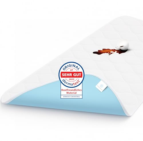 Rosenkern® Inkontinenz Bettunterlage 90x150 cm - [SEHR Weich & Saugstark] - Inkontinenzunterlage Waschbar - [Wiederverwendbar] - wasserdichte Matratzenauflage - [Kinder & Erwachsene]