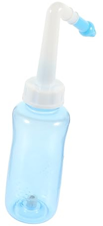 WOONEKY Limpiador de Lavado Nasal 300ml para Adultos y Niños Botella de Enjuague Nasal Portátil Diseño Ergonómico Uso Fácil y Seguro Color Aleatorio
