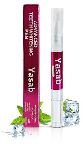 Teeth Whitening Pen - Fast, Easy and Travel-Friendly | Instant Brightening | Enamel Safe Gel | No Sensitivity | Peroxide-Free | Remove Stains | Organic Mint Flavor