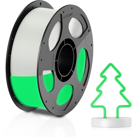 ANYCUBIC Glow in The Dark Filamento, Alta Luminosità, Verde al Buio 1KG