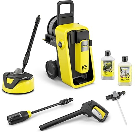 Kärcher idropulitrice K 5 Comfort Premium Home, pressione: 145 bar, portata: 500 l/h, superficie: 40 m²/h, peso: 18 kg, tubo ad alta pressione extra flessibile, avvolgitubo, Multi Jet 4-in-1, Home Kit