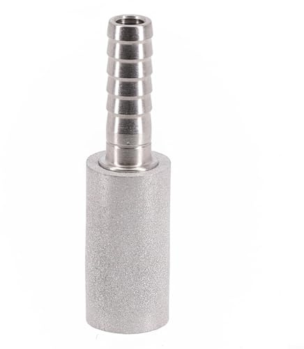 Stainless Steel Diffusion Stone 0.5 & 2 for Beer and Wine Brewing, Oxygenation and Carbonation Aeration Tool with 1/4 Inch Barb Connection(2 Micrometre)