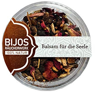Bijos Räuchermischung Räucherwerk im 50 ml PS-Glas Balsam für die Seele