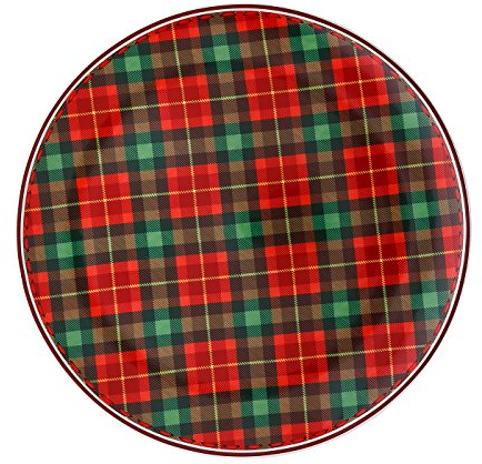 Hutschenreuther 02471-725982-12784 - Piatto per biscotti, colore: rosso/verde