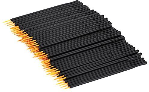 Rotekt 100pcs pennello eyeliner monouso testa dura eyeliner liquido pennello ombretto pennello strumento di trucco
