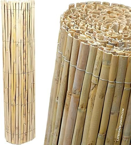 Suinga - Canisse naturel de Maurer 1 x 5 m, utile pour cacher, délimiteur ou ombrage, brun